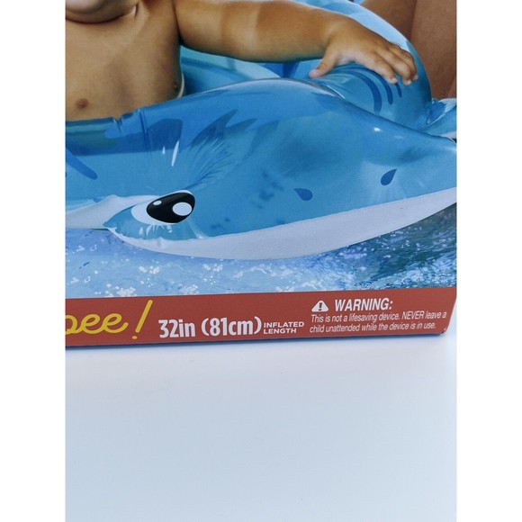 Swim School Baby Boat Level 1 Sharkie Glitter 32 Inch 6-18 Months Learn Swimming - Picture 8 of 16